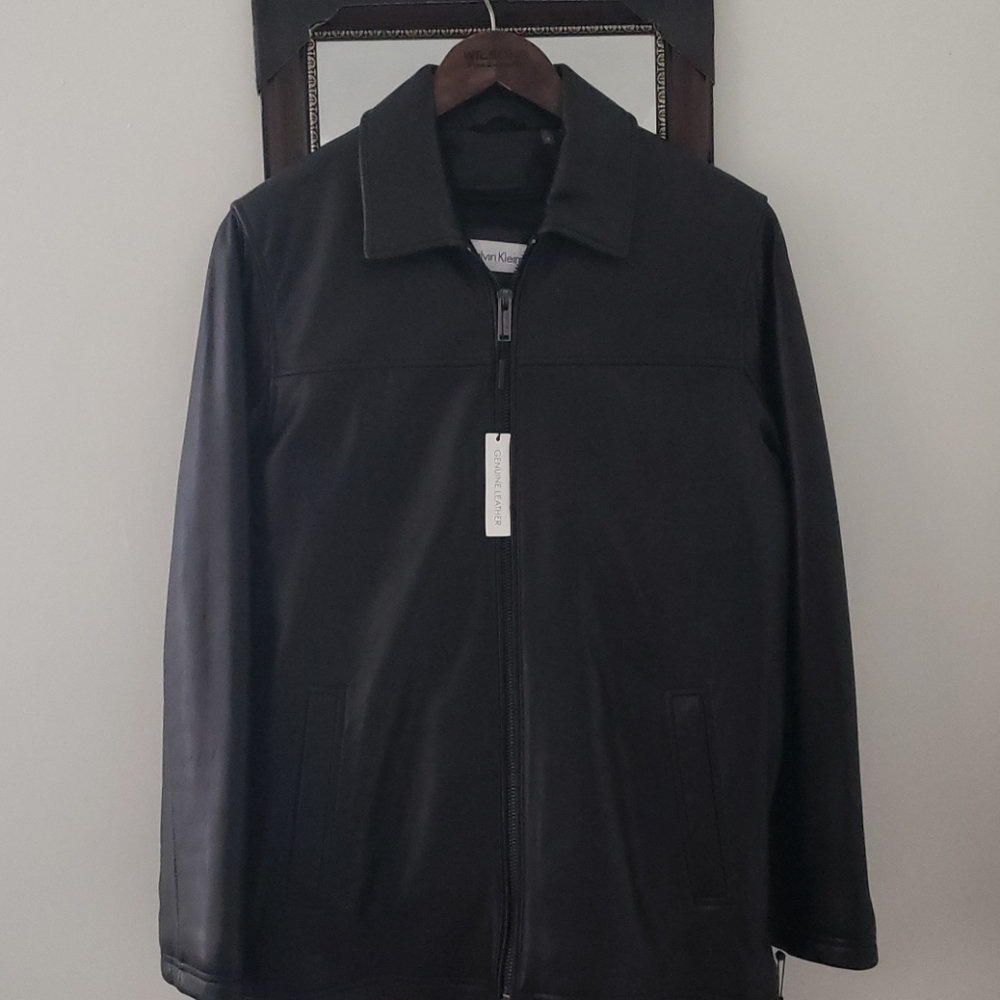 Men's Calvin Klein Genuine Leather Jacket